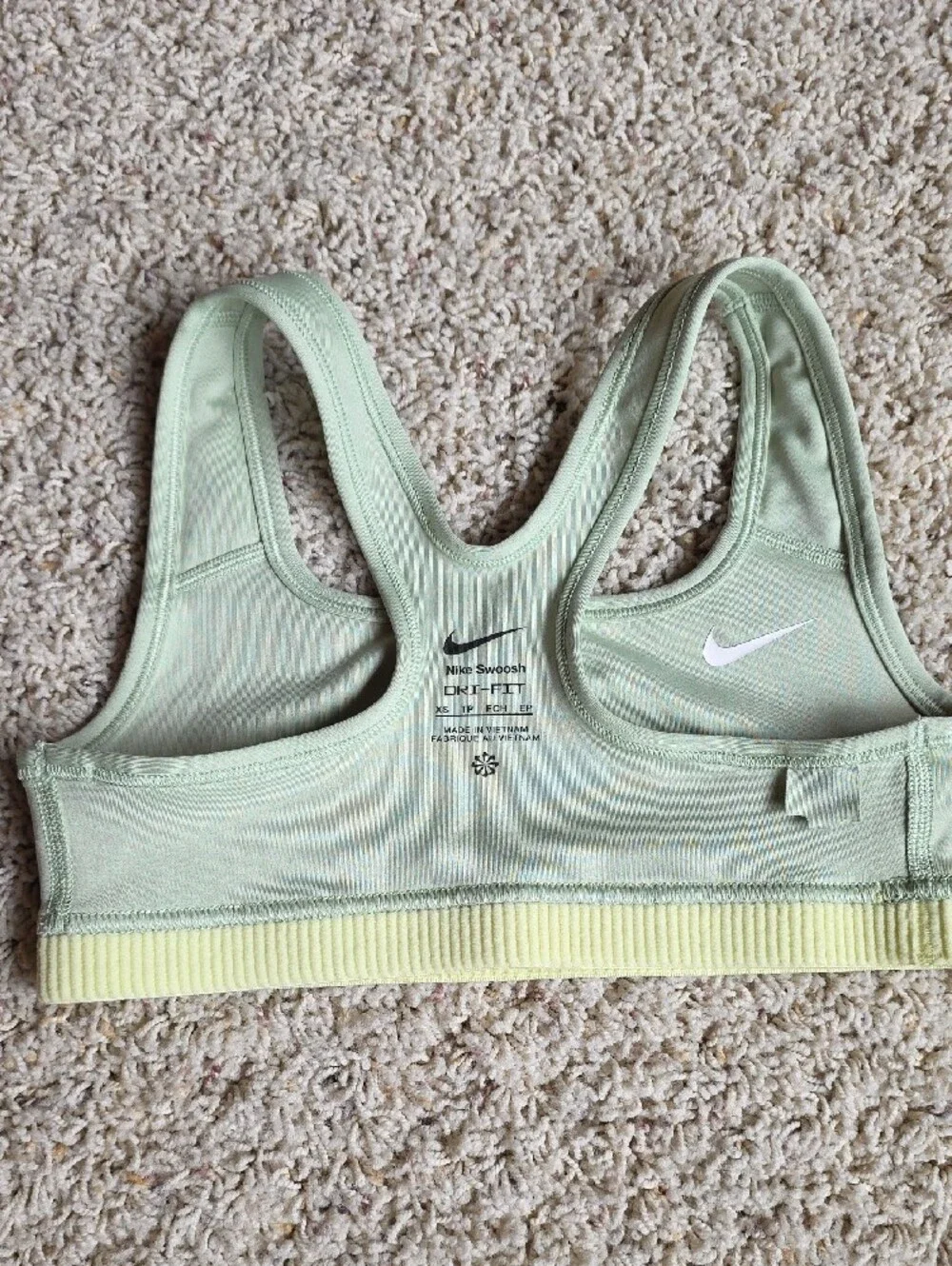 Nike Light Mint Green Racerback Sports Bra